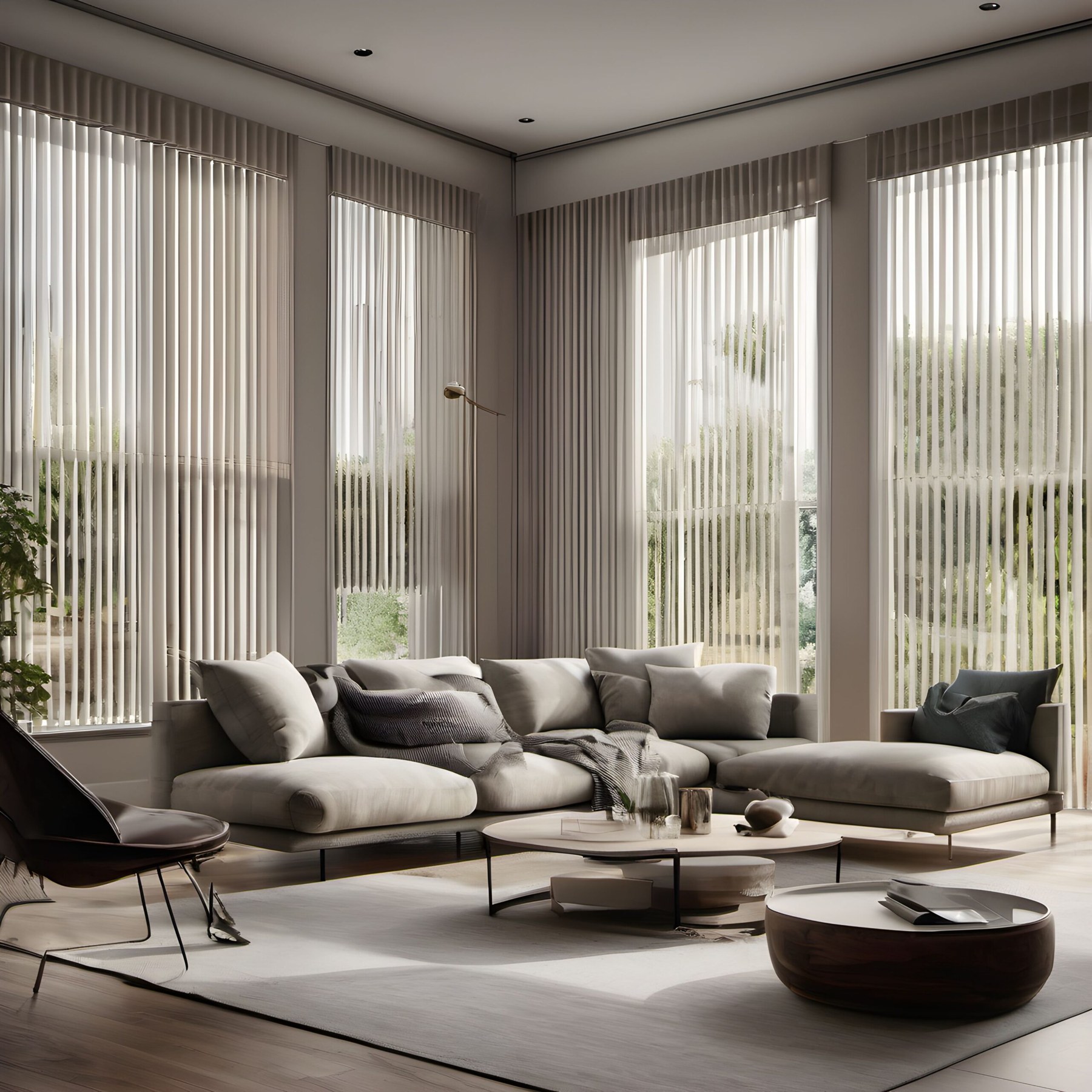 Vertical blinds — Alfa catalog illustration