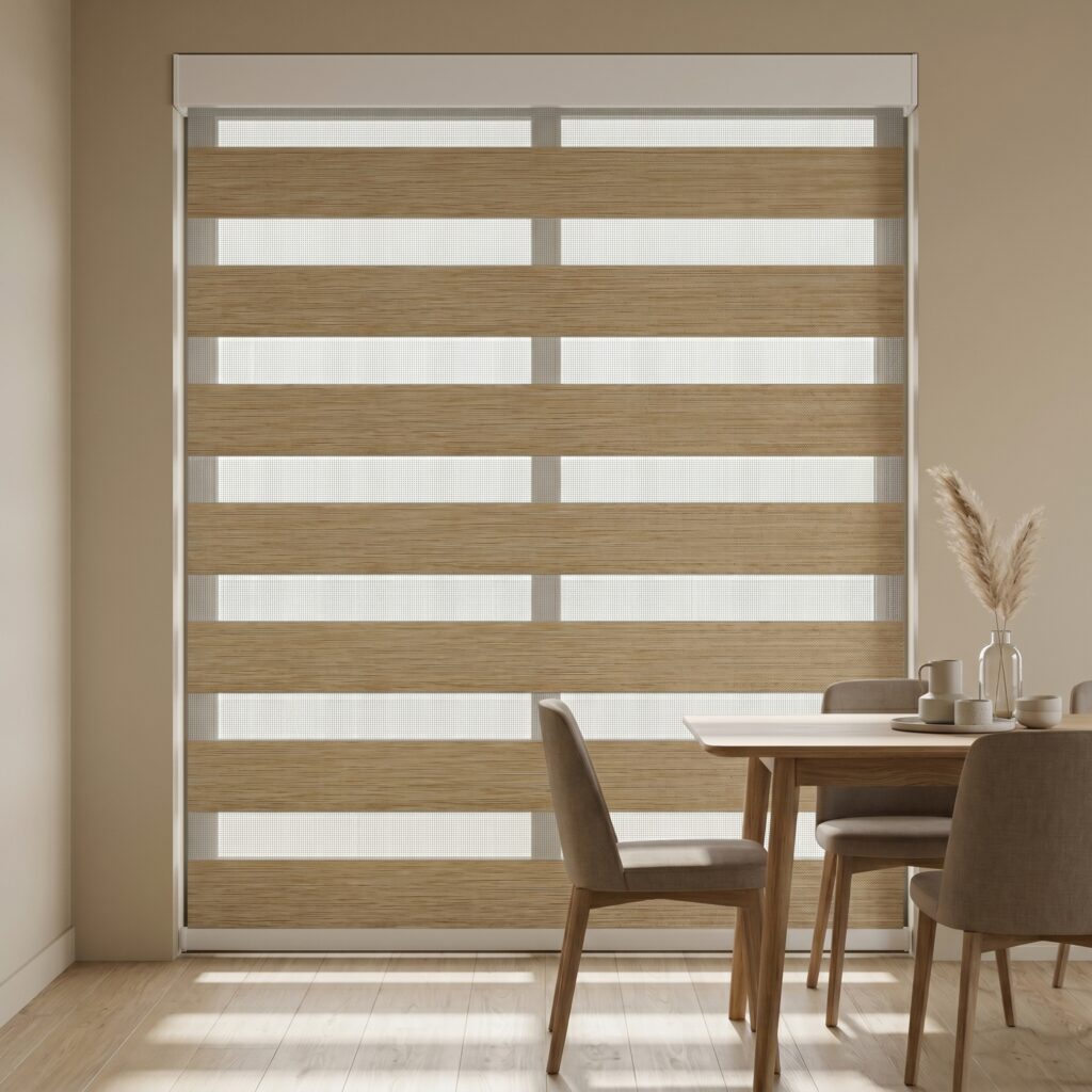 Sheer Poliester Lumier Beige